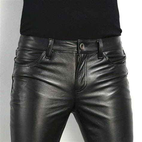 men's pleather pants